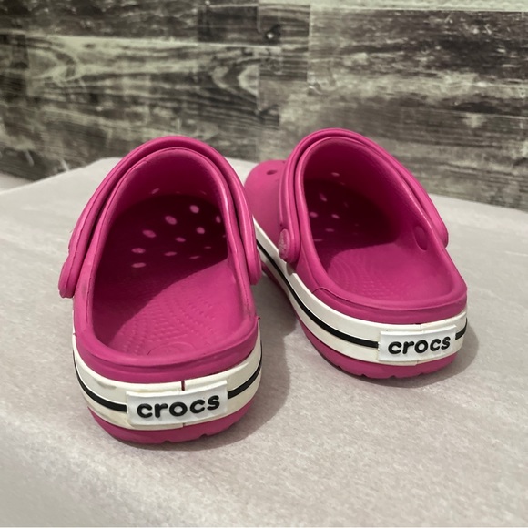 CROCS Slipper Baby Model Sabot Line Crocband II Colour Raspberry/Black 6/7 6 c 7 - Picture 8 of 9
